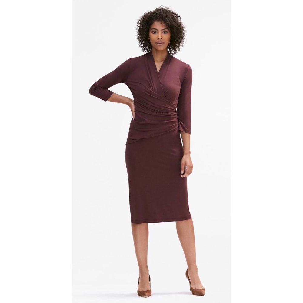 MM LaFleur Maroon Casey Dress Size Xs